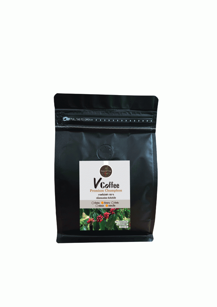 กาแฟ โรบัสต้า พรีเมียม ชุมพร ขนาด 250 กรัม