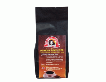 กาแฟคั่ว-บด โรบัสต้า แท้ ขนาด 250g ขนาด 250 กรัม