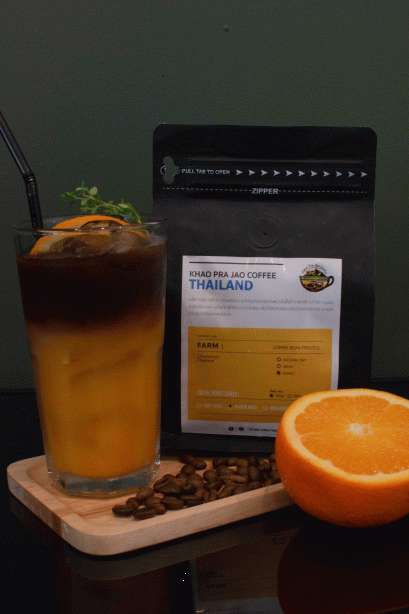เมล็ดกาแฟคั่วโรบัสต้า100%เขาพระเจ้าชุมพร03 ขนาด 500 กรัม
